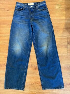 MOTHER  The Spinner Zip Sneak Wide Leg